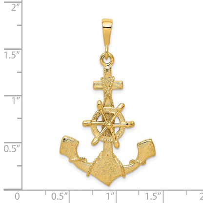 Anhänger Anker Charm aus 10K Gelbgold