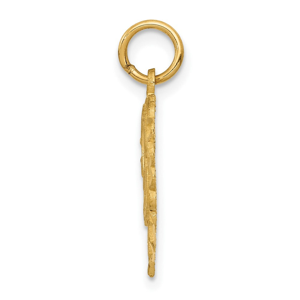 10K Gelbgold 10ky Initiale A Charm