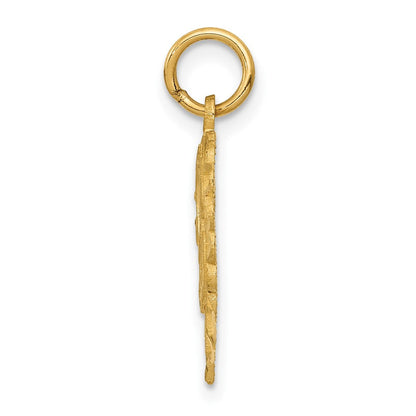 10K Gelbgold 10ky Initiale A Charm
