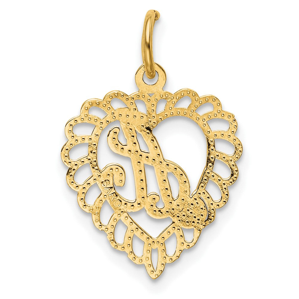 10K Gelbgold 10ky Initiale A Charm