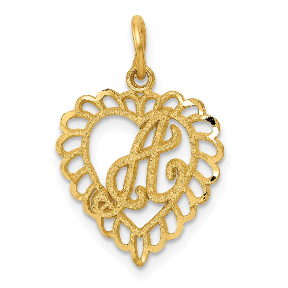 10K Gelbgold 10ky Initiale A Charm