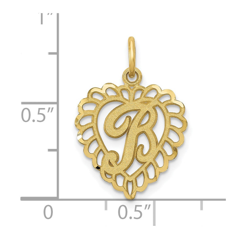 10K Gelbgold 10ky Initiale B Charm