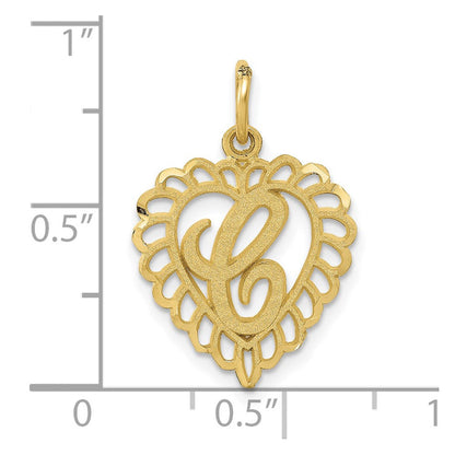 10K Gelbgold 10ky Initiale C Charm