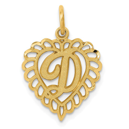 10K Gelbgold 10ky Initiale D Charm