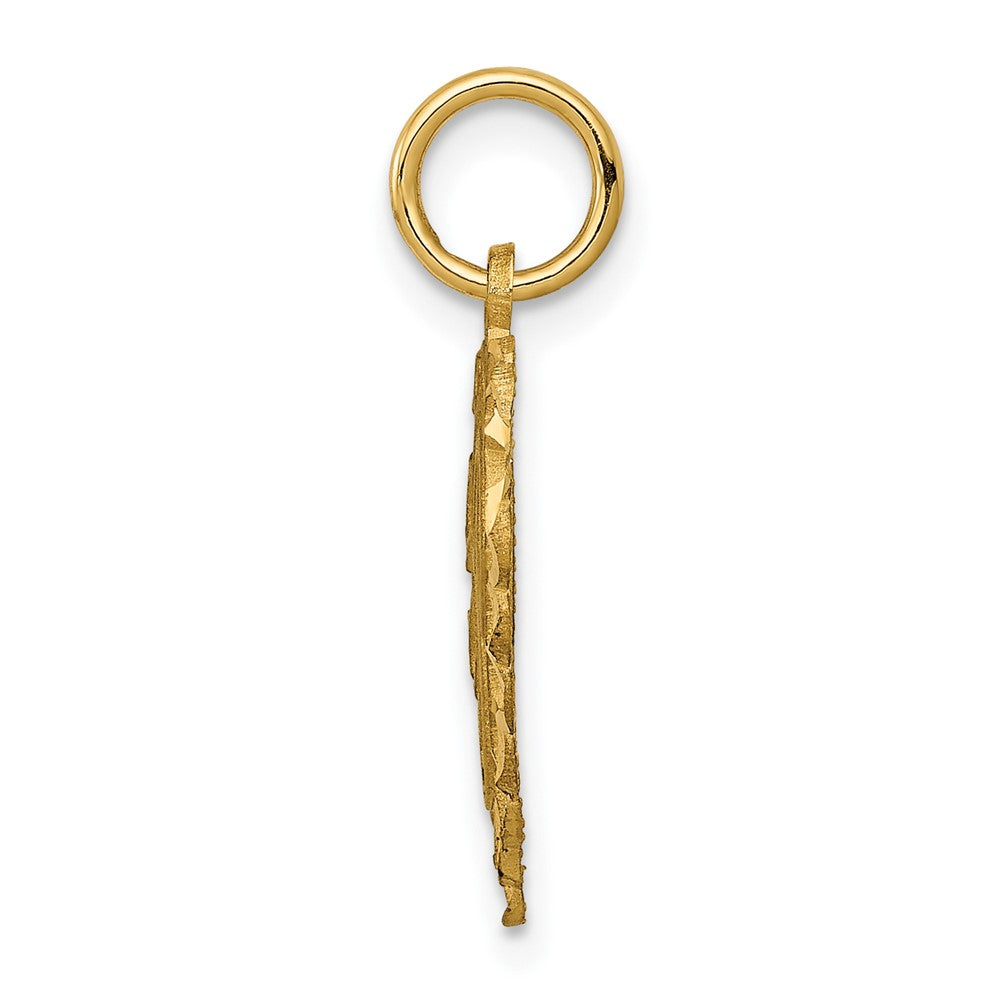 10K Gelbgold Initiale E Charm