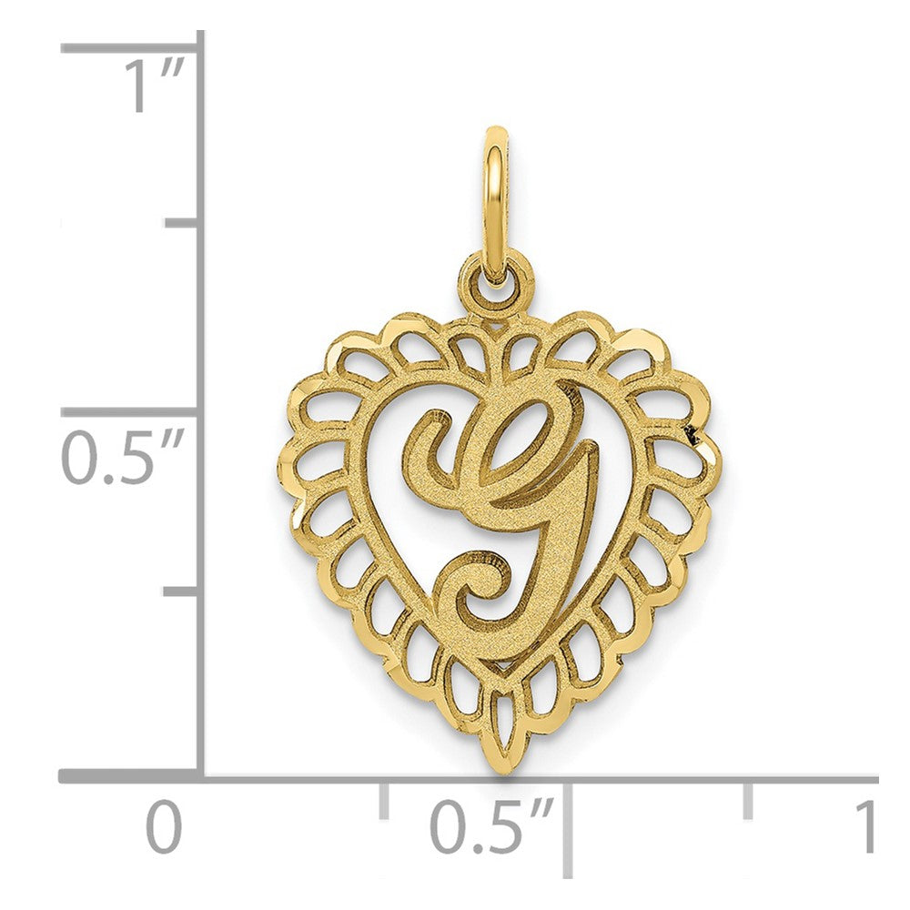 10K Gelbgold Initiale G Charm