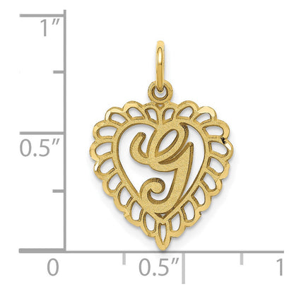10K Gelbgold Initiale G Charm