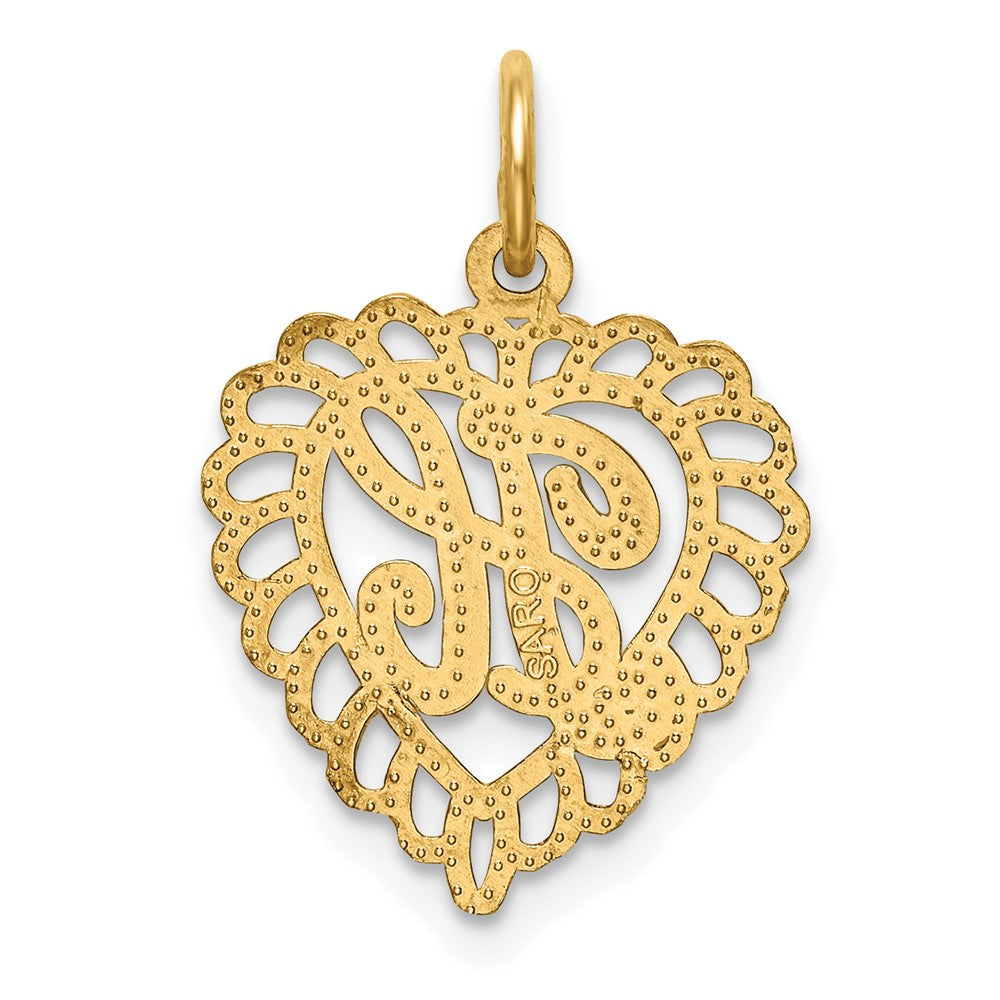 10K Gelbgold Initiale H Charm