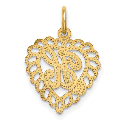 10K Gelbgold Initiale H Charm