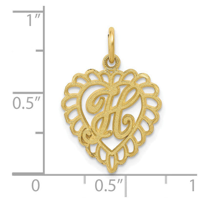 10K Gelbgold Initiale H Charm