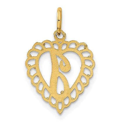 10K Gelbgold Initiale J Charm