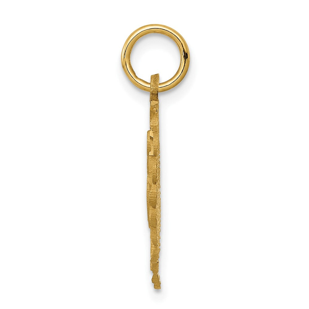 10K Gelbgold Initiale K Charm