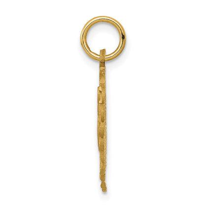 10K Gelbgold Initiale K Charm