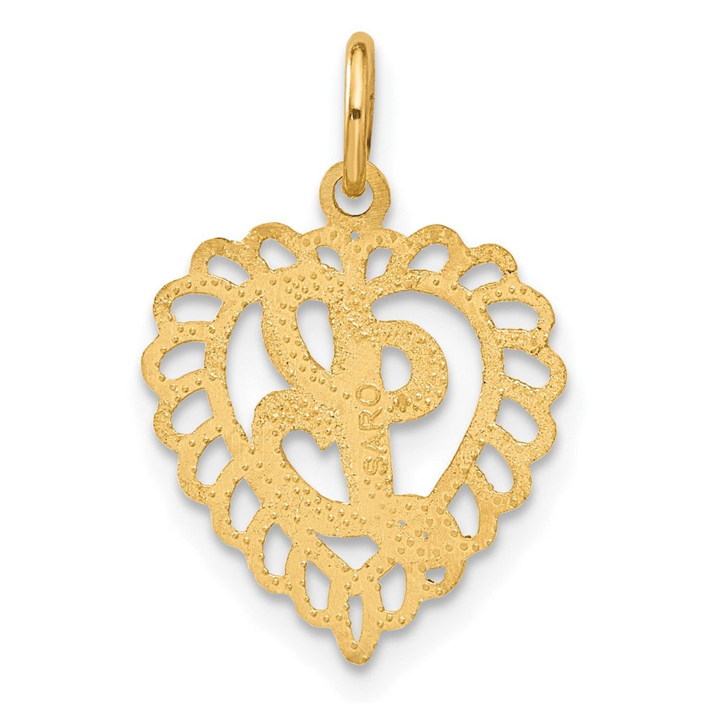 10K Gelbgold Initiale L Charm