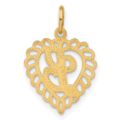 10K Gelbgold Initiale L Charm