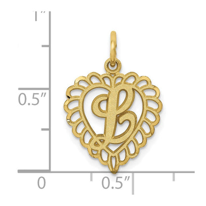10K Gelbgold Initiale L Charm