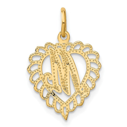 10K Gelbgold Initiale M Charm