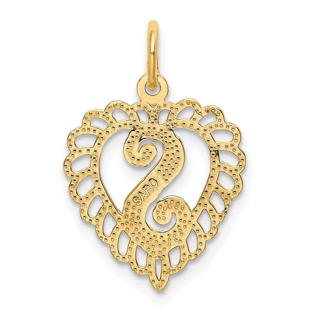 10K Gelbgold Initiale S Charm