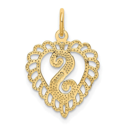 10K Gelbgold Initiale S Charm