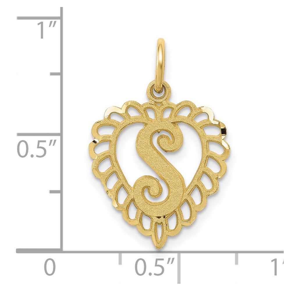 10K Gelbgold Initiale S Charm
