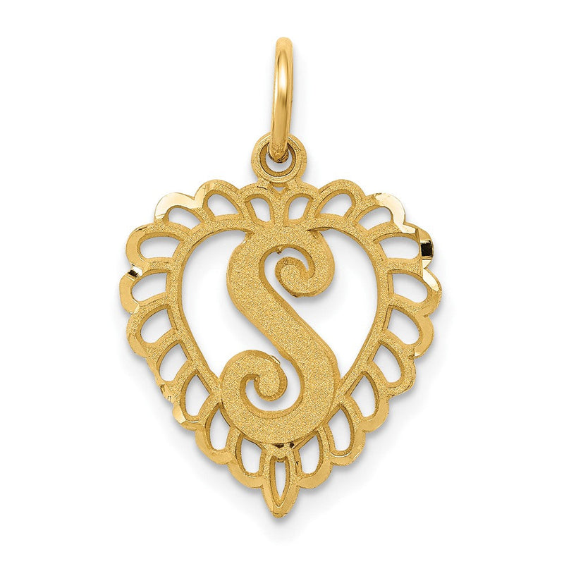 10K Gelbgold Initiale S Charm