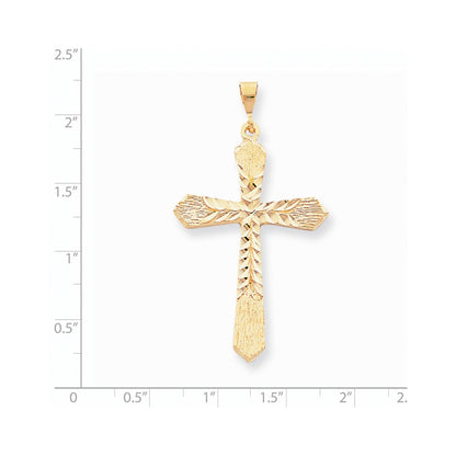 Kreuz-Charm aus 10K Gelbgold