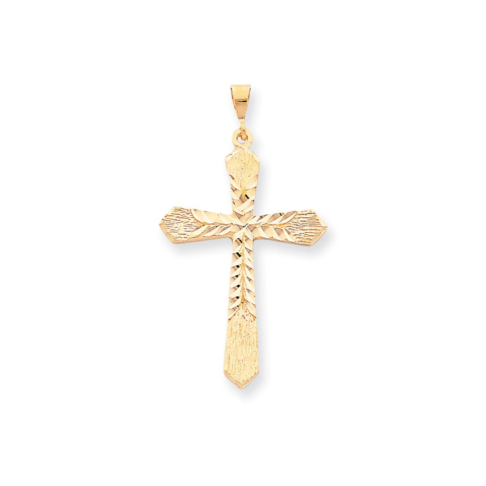 Kreuz-Charm aus 10K Gelbgold