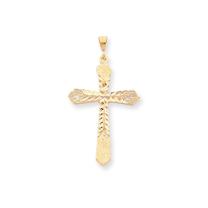 Kreuz-Charm aus 10K Gelbgold
