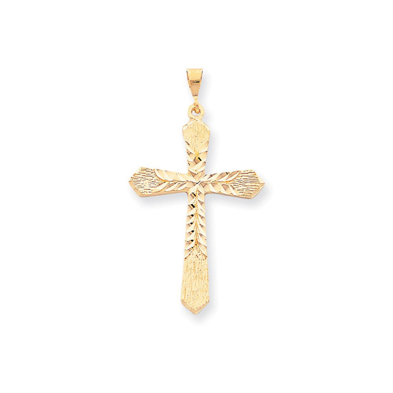 Kreuz-Charm aus 10K Gelbgold