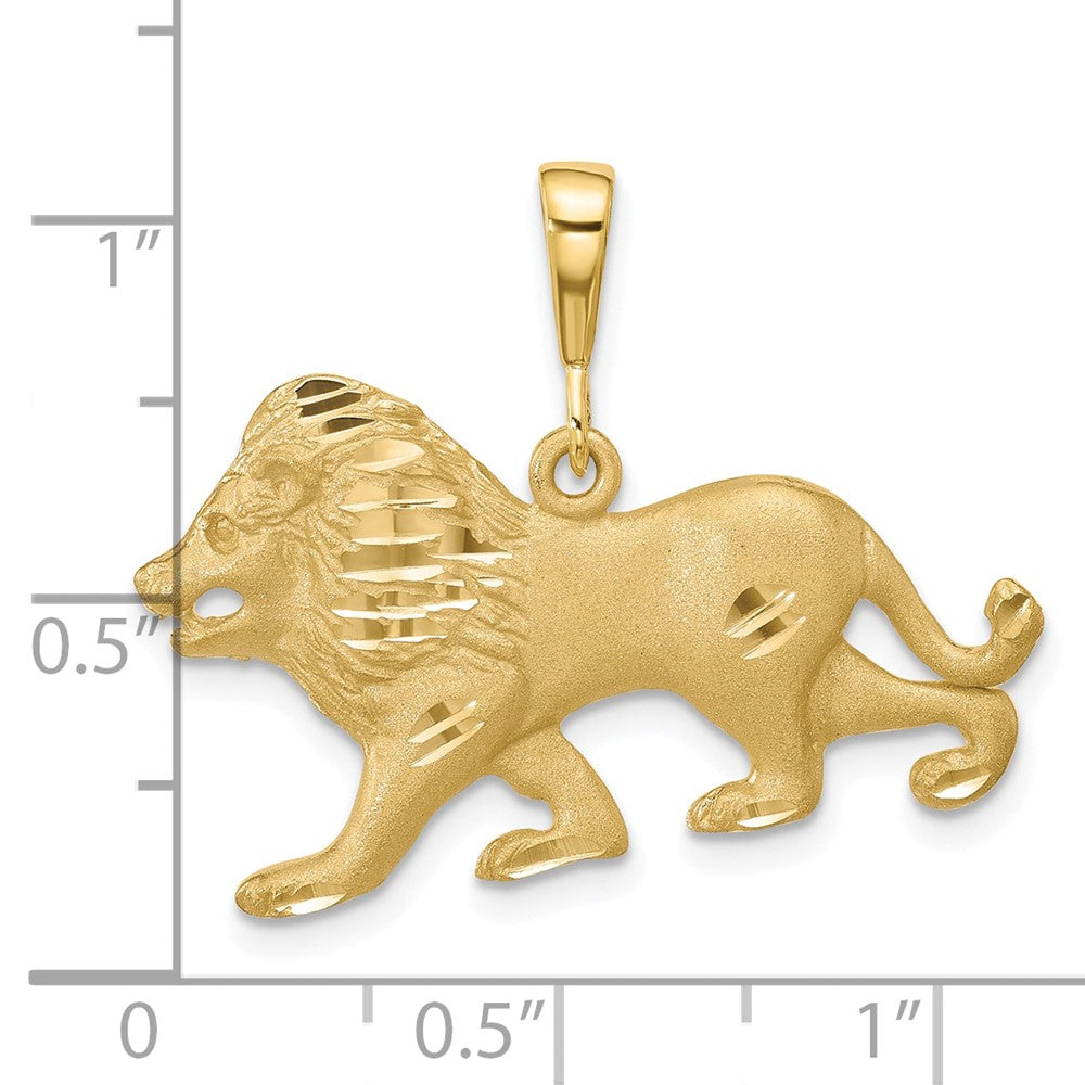 10 Karat Gelbgold Löwen-Charm