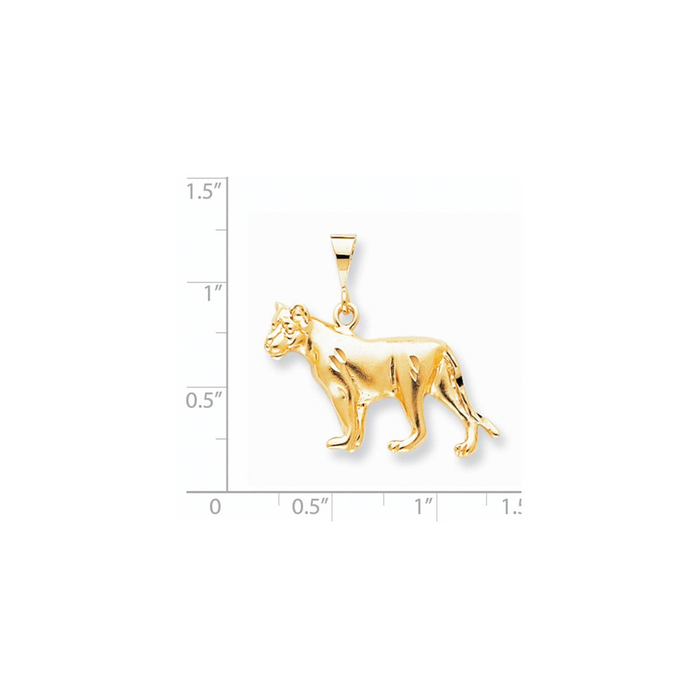 10K Gelbgold GROSSKATZE-CHARM