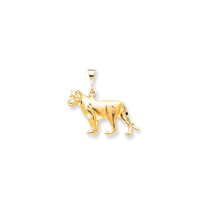 10K Gelbgold GROSSKATZE-CHARM