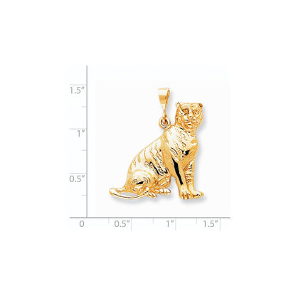 10 Karat Gelbgold Tiger-Charm