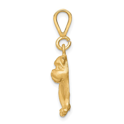10K Gelbgold Hunde-Charm