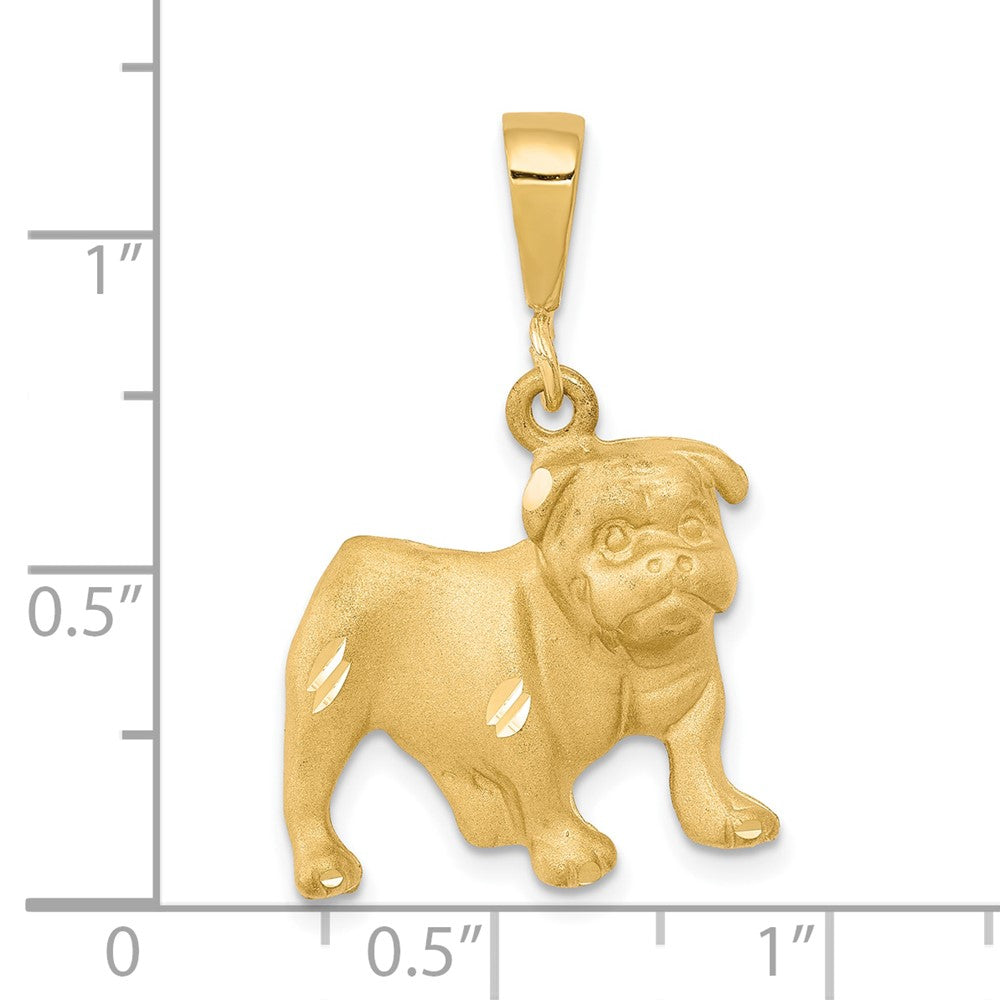 10K Gelbgold Hunde-Charm