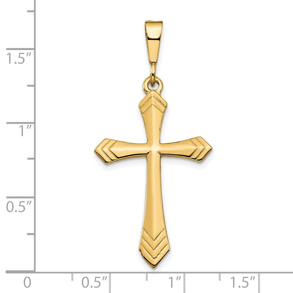10K Gelbgold Kreuz Charm