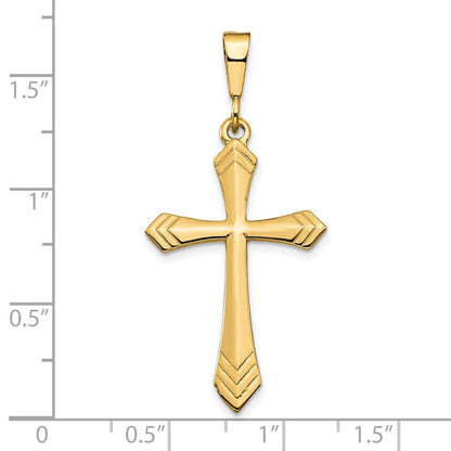 10K Gelbgold Kreuz Charm
