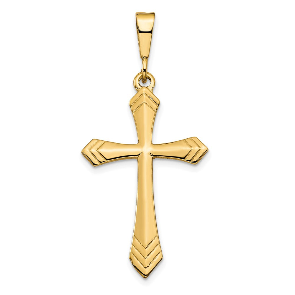 10K Gelbgold Kreuz Charm