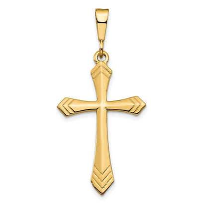 10K Gelbgold Kreuz Charm