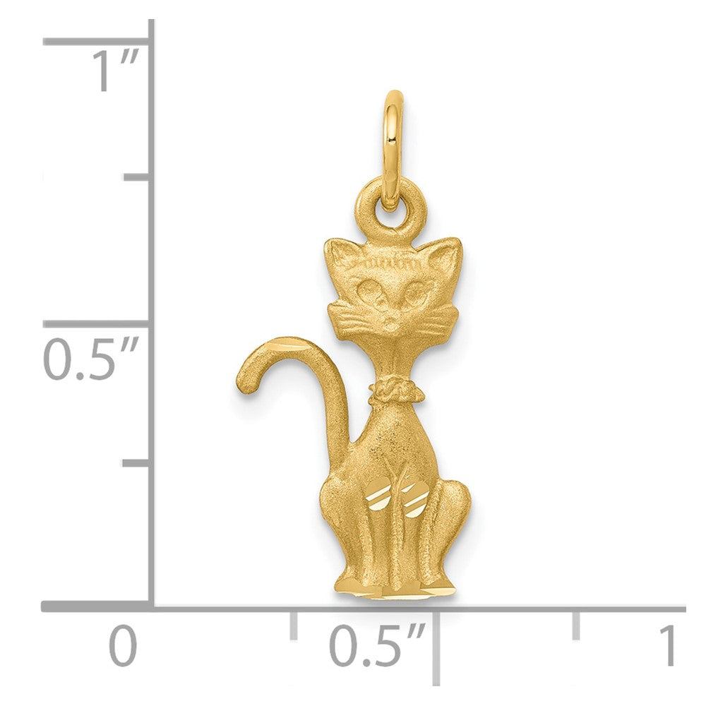 10K Gelbgold Tom Katze Charm