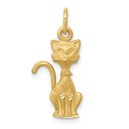 10K Gelbgold Tom Katze Charm
