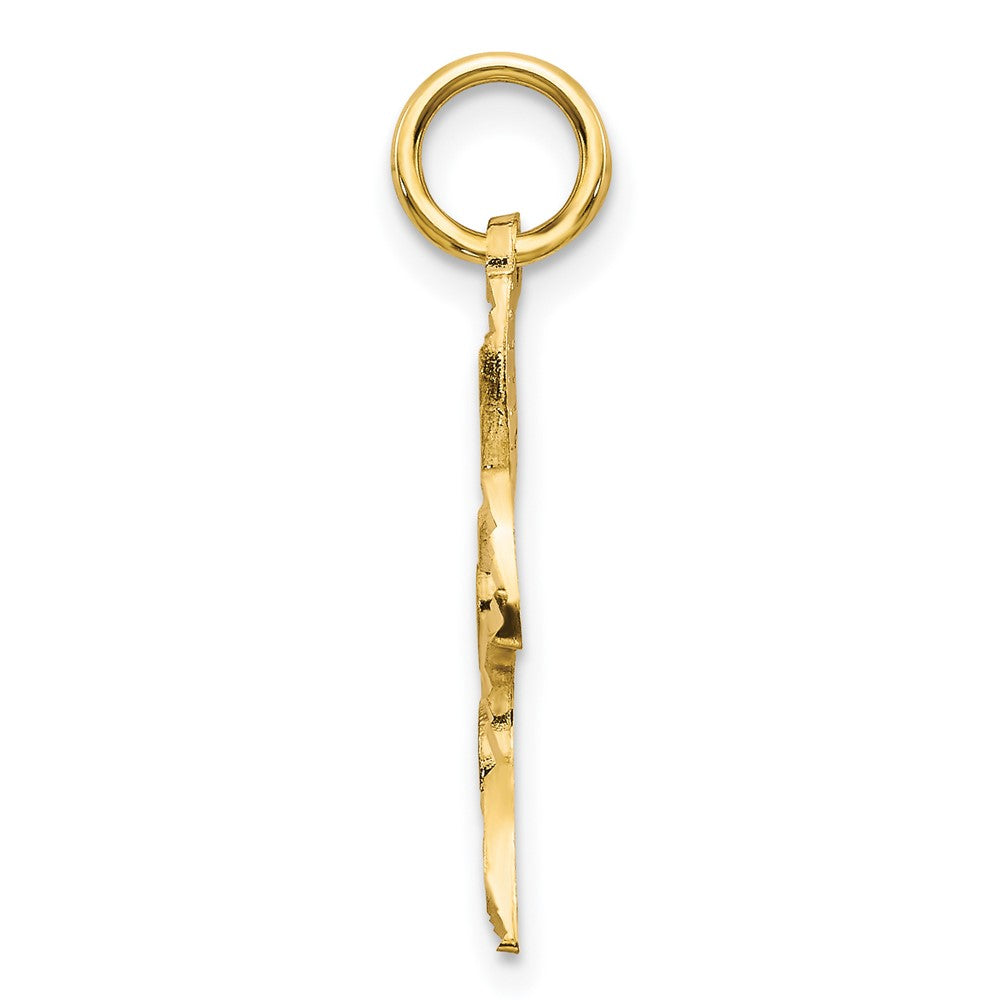 10K Gelbgold Taube Charm