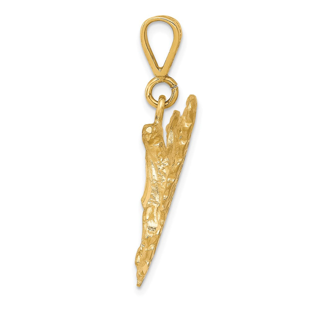 10K Gelbgold Adler-Charm