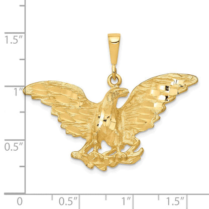 10K Gelbgold Adler-Charm