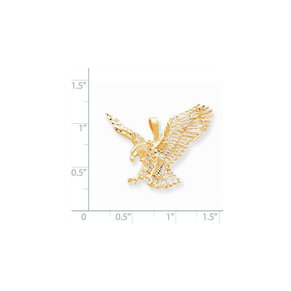 10K Gelbgold GROSSER ADLER-CHARM