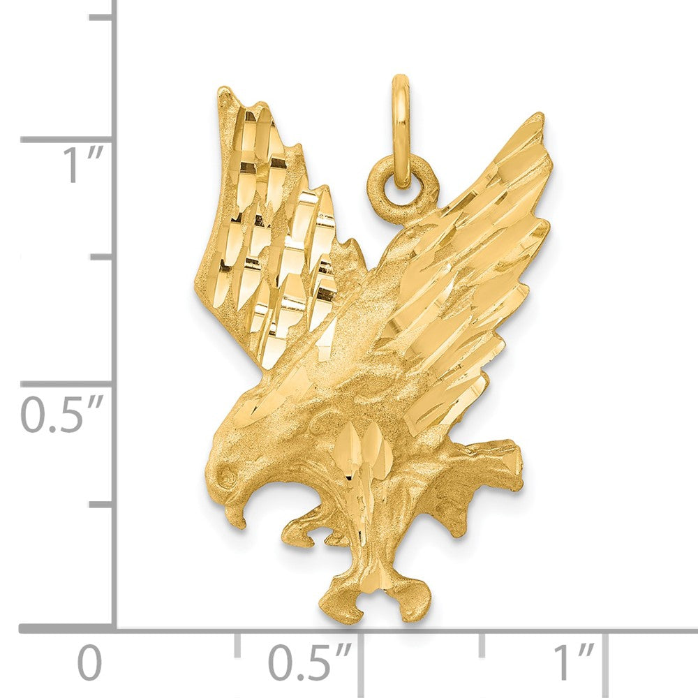 10K Gelbgold Adler-Charm