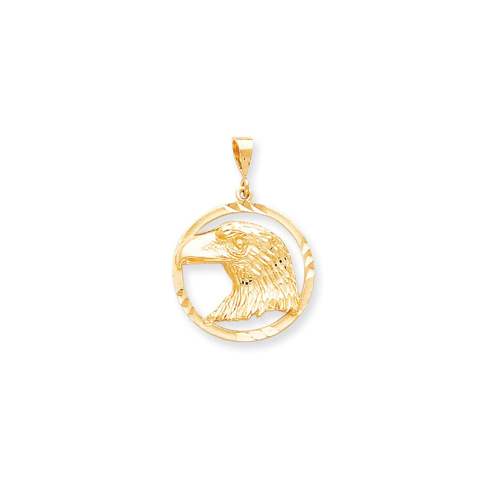 10K Gelbgold ADLER-IM-RAHMEN-CHARM
