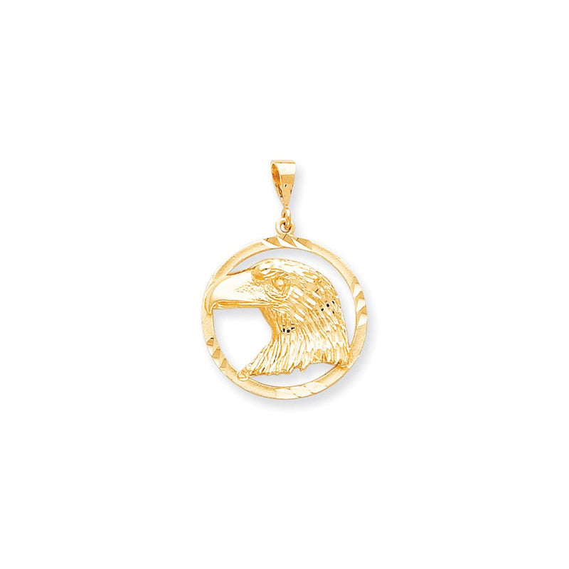 10K Gelbgold ADLER-IM-RAHMEN-CHARM