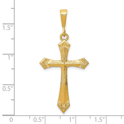 10K Gelbgold Kreuz Charm