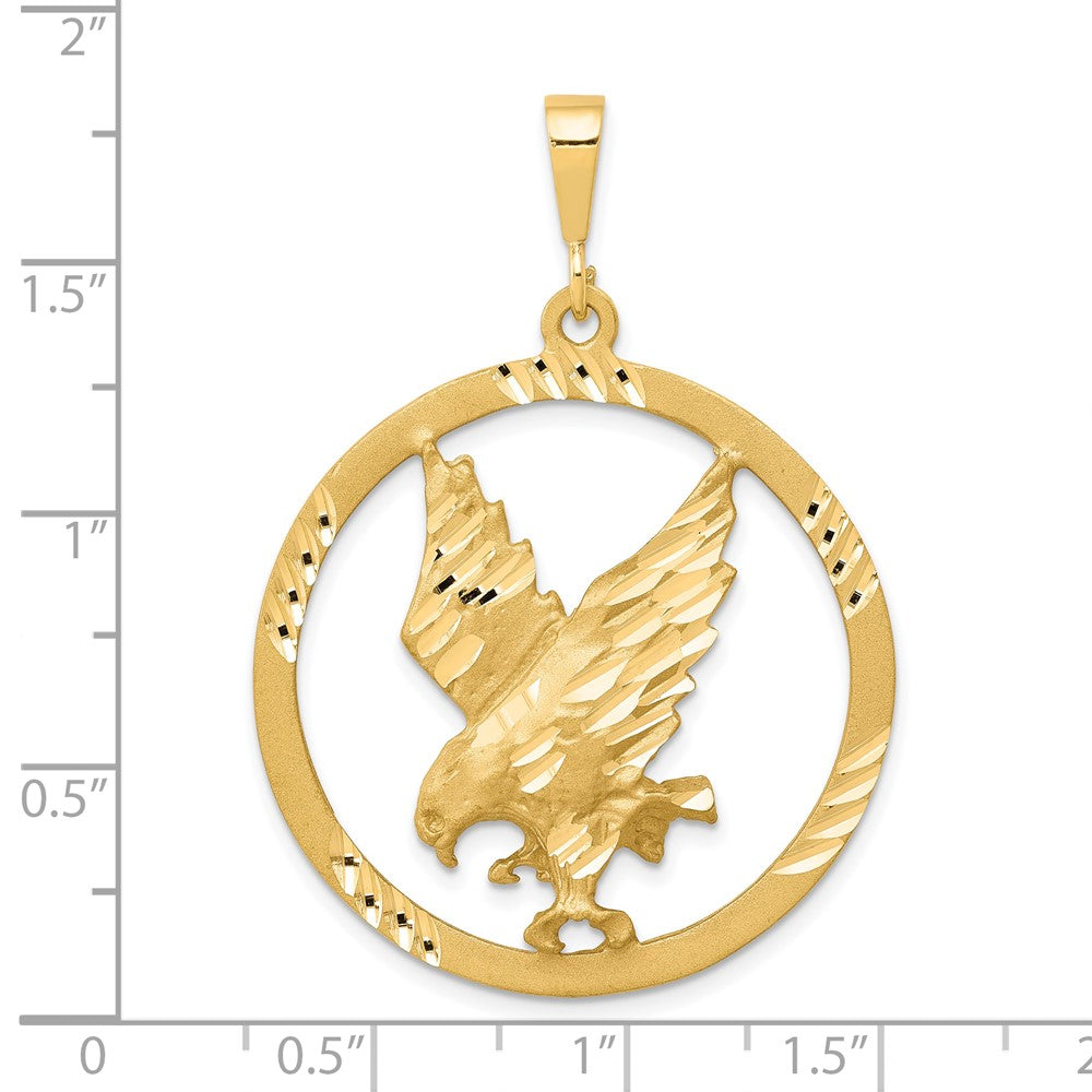 Adler-Charm aus 10K Gelbgold